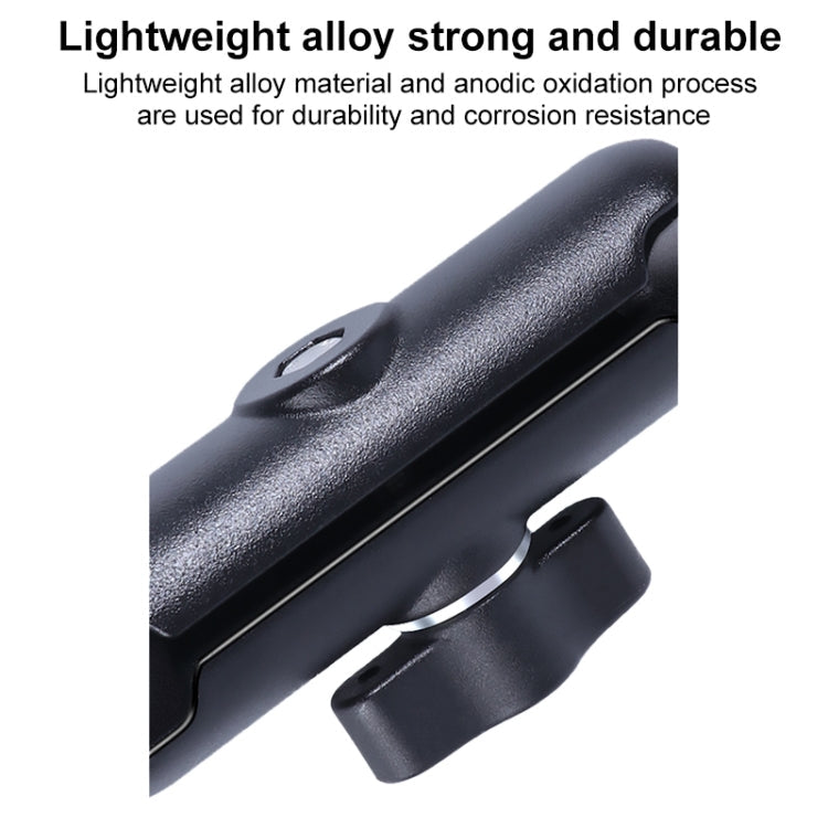 Soporte de montaje fijo para manillar del asiento delantero del automóvil con cabezal esférico de 25 mm con adaptador de trí…