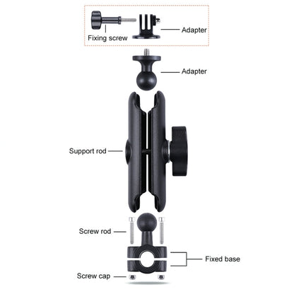 Soporte de montaje fijo para manillar del asiento delantero del automóvil con cabezal esférico de 25 mm con adaptador para t…