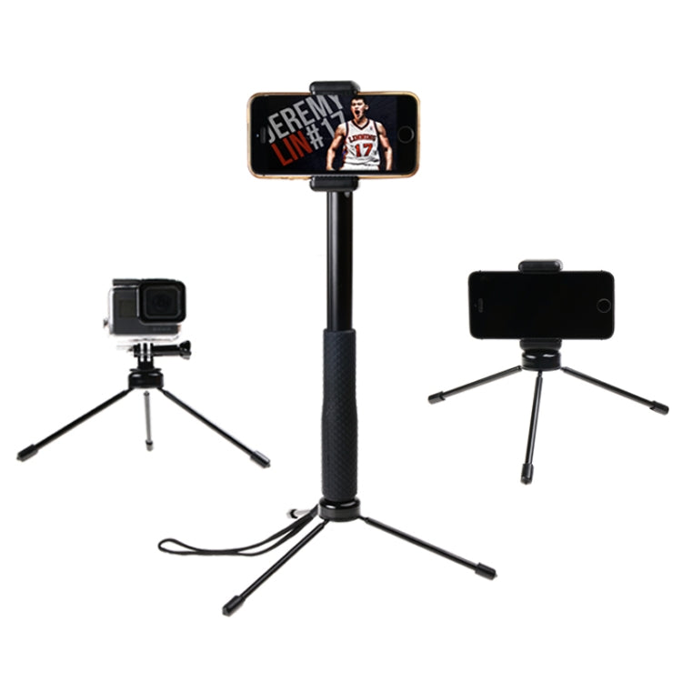 Soporte para trípode plegable con agarre de 30-93 cm, monopié y palo selfie multifuncional para GoPro Hero12 Black / Hero11……