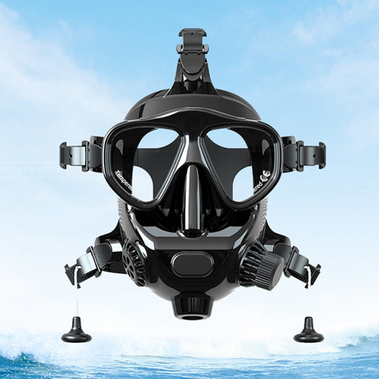 Deportes acuáticos Buceo Máscara de snorkel Gafas de natación para GoPro, Insta360, y otras cámaras de acción (Negro)
