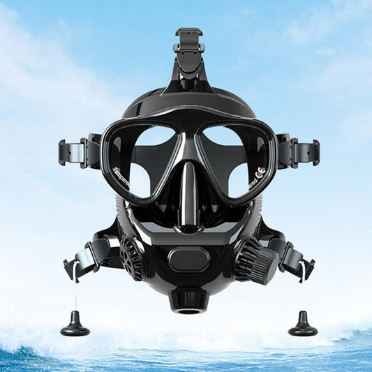 Deportes acuáticos Buceo Máscara de snorkel Gafas de natación para GoPro, Insta360, y otras cámaras de acción (Negro)