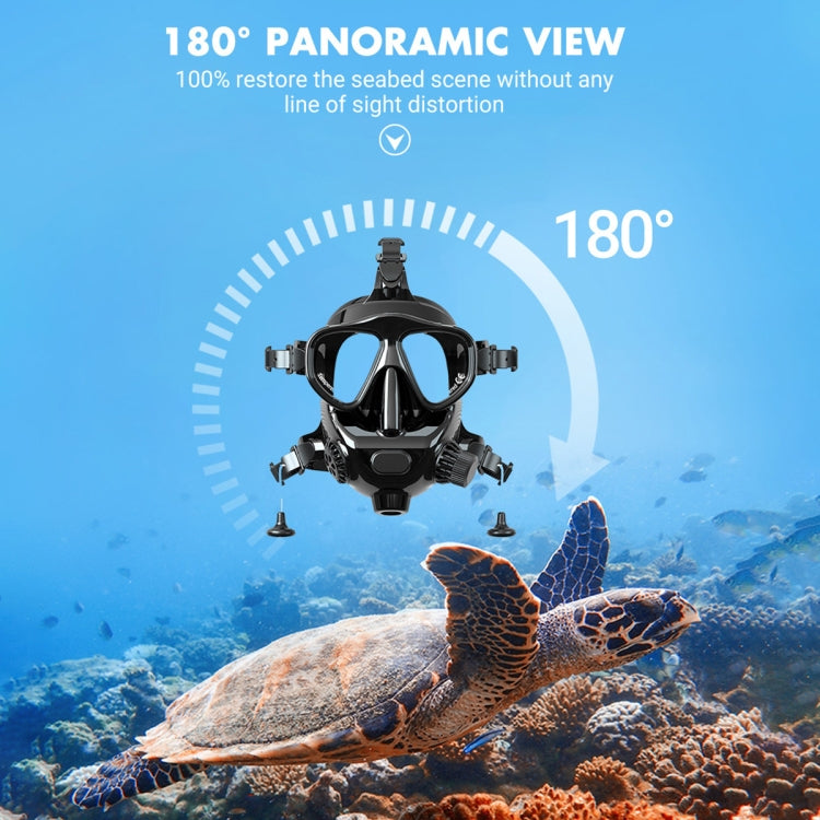 Deportes acuáticos Buceo Máscara de snorkel Gafas de natación para GoPro, Insta360, y otras cámaras de acción (Negro) — imag…