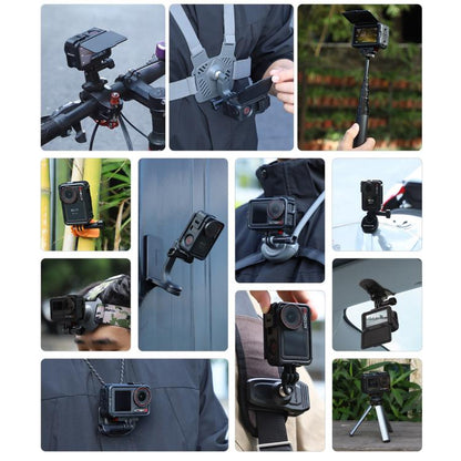 Estuche Pro / 4 / 3 Sunnylife protector Marco Adaptador de montaje Carcasa de parasol para DJI Osmo Action 5 (Negro) — image…