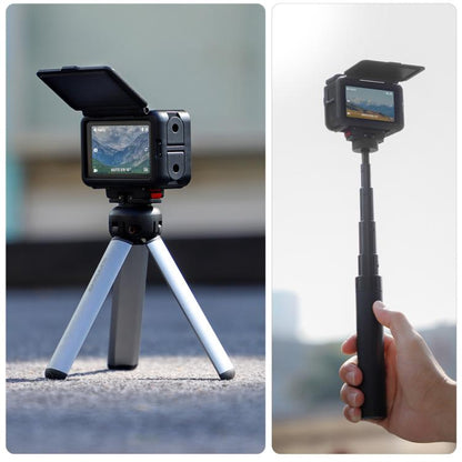 Estuche Pro / 4 / 3 Sunnylife protector Marco Adaptador de montaje Carcasa de parasol para DJI Osmo Action 5 (Negro) — image…