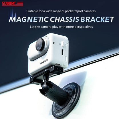 Base magnética STARTRC Montaje metálico de interfaz 1/4 para DJI Osmo Pocket 3 (negro) — imagen 3