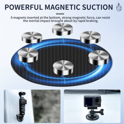 Base magnética STARTRC Montaje metálico de interfaz 1/4 para DJI Osmo Pocket 3 (negro) — imagen 4