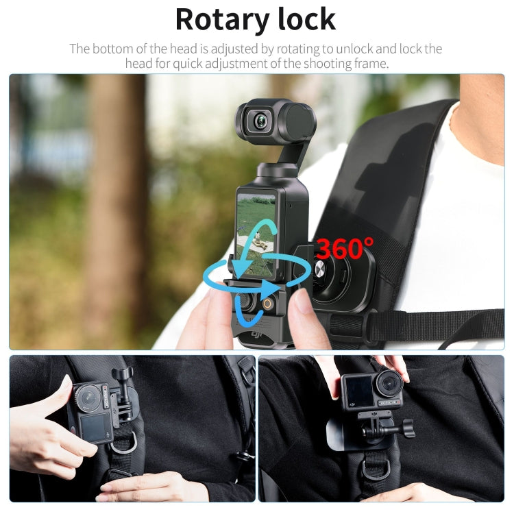 Soporte de succión STARTRC magnético con clip para mochila con rotación de 360 grados (negro) — imagen 6