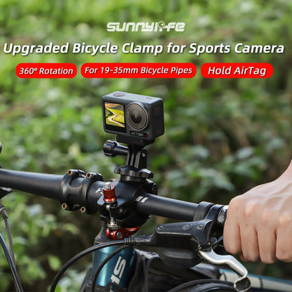 Clip de 19 Sunnylife Cámara deportiva Abrazadera Universal para bicicleta Rotación 360 -35 mm (negro) — imagen 2