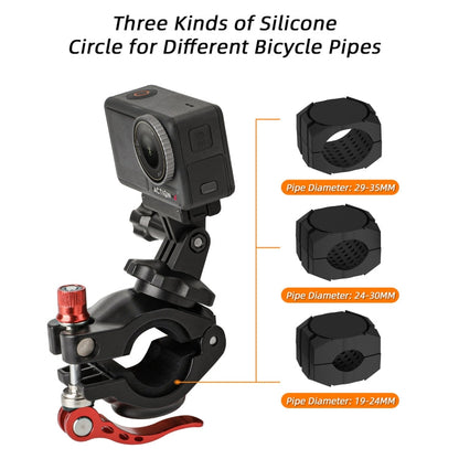 Clip de 19 Sunnylife Cámara deportiva Abrazadera Universal para bicicleta Rotación 360 -35 mm (negro) — imagen 3