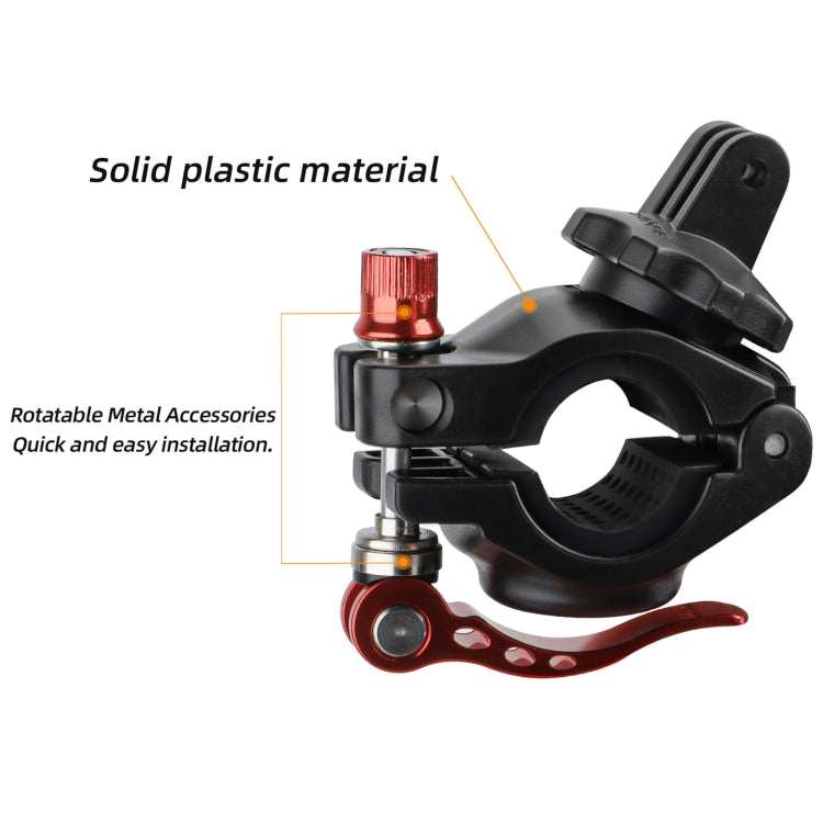 Clip de 19 Sunnylife Cámara deportiva Abrazadera Universal para bicicleta Rotación 360 -35 mm (negro) — imagen 6