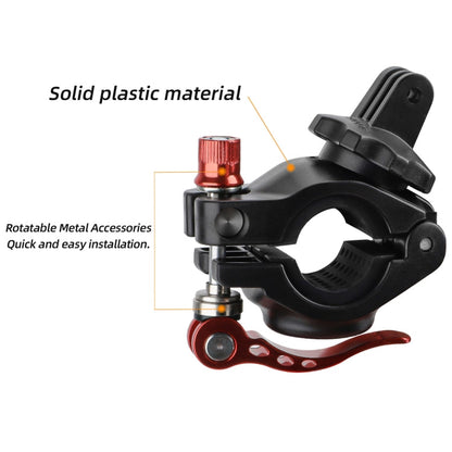 Clip de 19 Sunnylife Cámara deportiva Abrazadera Universal para bicicleta Rotación 360 -35 mm (negro) — imagen 6
