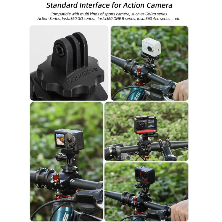 Clip de 19 Sunnylife Cámara deportiva Abrazadera Universal para bicicleta Rotación 360 -35 mm (negro) — imagen 8