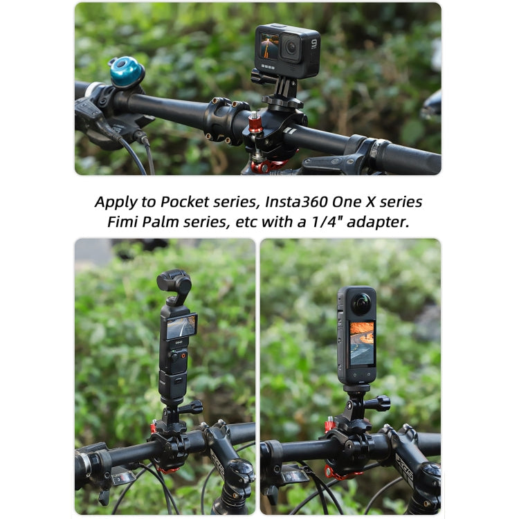Clip de 19 Sunnylife Cámara deportiva Abrazadera Universal para bicicleta Rotación 360 -35 mm (negro) — imagen 9