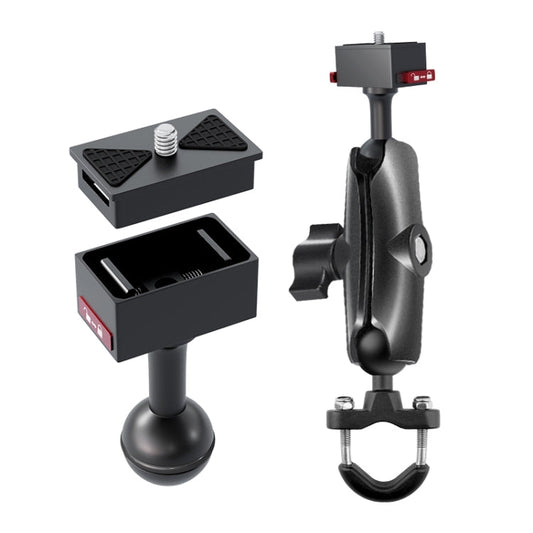 Base de liberación Adaptador de rápida de metal con rótula de 25 mm para GoPro, Insta360, y otras cámaras de acción (negro)