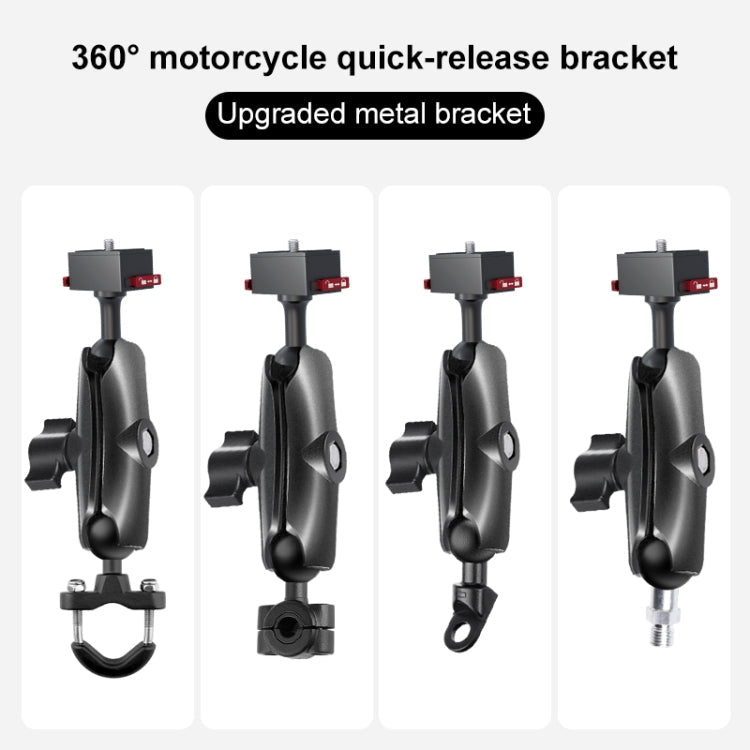 Base de liberación Adaptador de rápida de metal con rótula de 25 mm para GoPro, Insta360, y otras cámaras de acción (negro)…