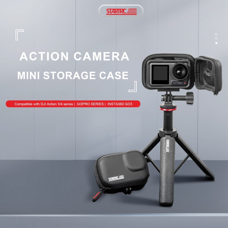Estuche de transporte de PU para cámara STARTRC para Insta360 GO3 / Action 3/4 (negro) — imagen 5