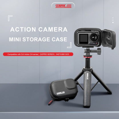 Estuche de transporte de PU para cámara STARTRC para Insta360 GO3 / Action 3/4 (negro) — imagen 5