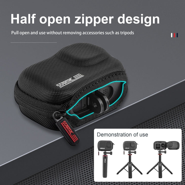 Estuche de transporte de PU para cámara STARTRC para Insta360 GO3 / Action 3/4 (negro) — imagen 8