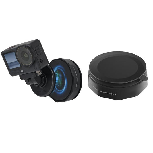 Base adaptadora de ventosa Universal Sunnylife con ventosa potente para cámara de acción para DJI Osmo 360 (negra)