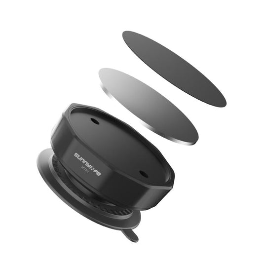 Base adaptadora de ventosa Universal Sunnylife con ventosa potente para cámara de acción para DJI Osmo 360 (negra) — imagen 2