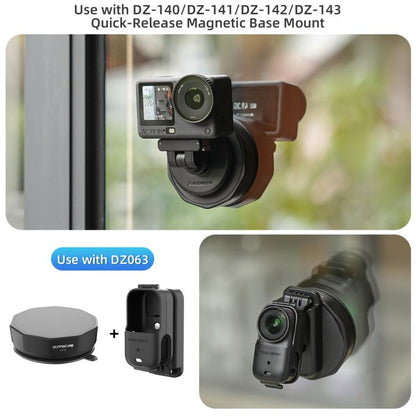 Base adaptadora de ventosa Universal Sunnylife con ventosa potente para cámara de acción para DJI Osmo 360 (negra) — imagen 9