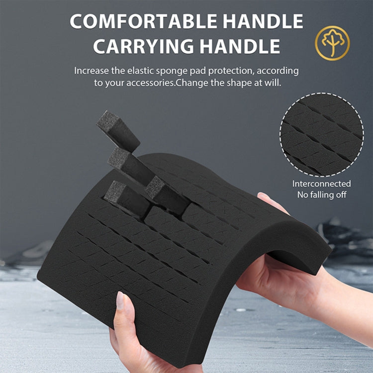 STARTRC - Caja de almacenamiento para maletas de doble capa, resistente al agua y con cerradura de combinación DIY (negra) —…