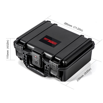 STARTRC - Caja de almacenamiento para maletas de doble capa, resistente al agua y con cerradura de combinación DIY (negra) —…