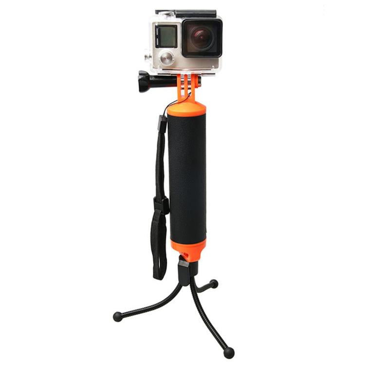 Empuñadura flotante con soporte para trípode y correa ajustable antipérdida para GoPro Hero12 Black / Hero11 /10/9/8/7/6/5,…