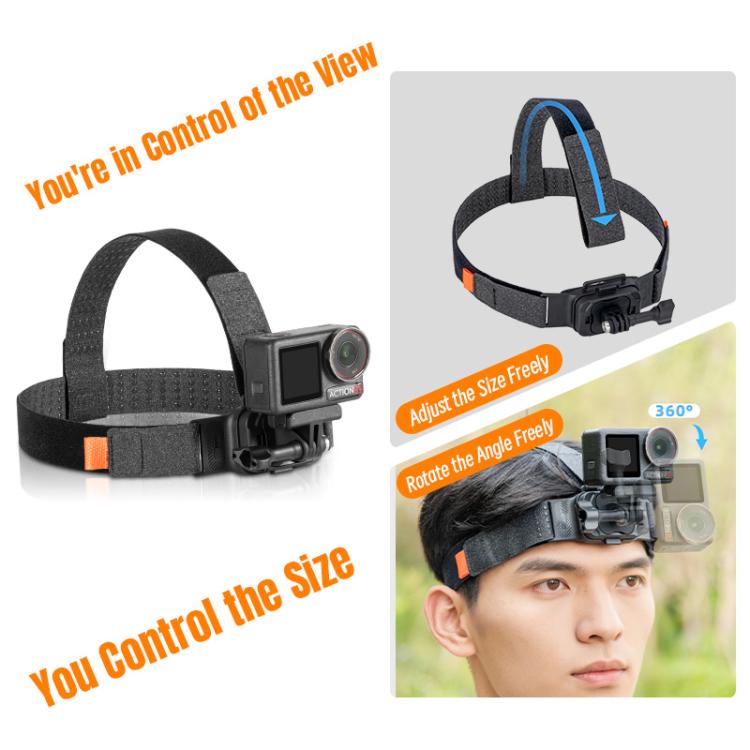 Correa para la cabeza ajustable STARTRC, magnética, ecológica, para Vlog POV, compatible con GoPro, Insta360, y otras cámara…