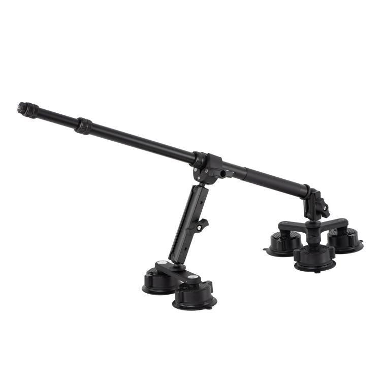 Soporte de ventosa de dos STARTRC - patas y tres patas para auto con palo de selfie (negro)