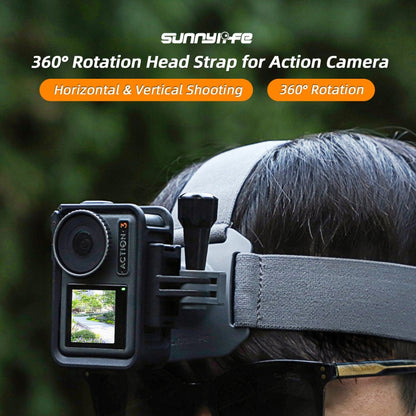Correa Sunnylife TD672 para la cabeza ajustable Vlog POV Cinturón de montaje para GoPro, Insta360, y otras cámaras de acción…