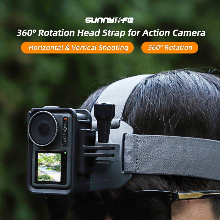 Correa Sunnylife TD672 para la cabeza ajustable Vlog POV Soporte Belt para GoPro, Insta360, y otras cámaras de acción para D…