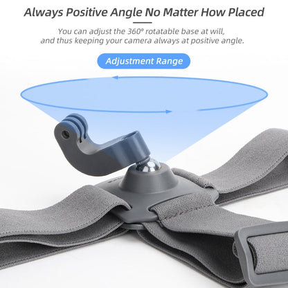 Correa Sunnylife TD672 para la cabeza ajustable Vlog POV Cinturón de montaje para GoPro, Insta360, y otras cámaras de acción…