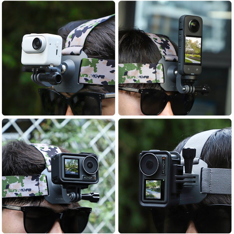 Correa Sunnylife TD672 para la cabeza ajustable Vlog POV Cinturón de montaje para GoPro, Insta360, y otras cámaras de acción…