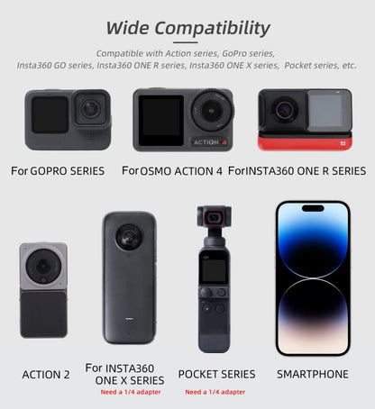 Correa Sunnylife TD672 para la cabeza ajustable Vlog POV Cinturón de montaje para GoPro, Insta360, y otras cámaras de acción…