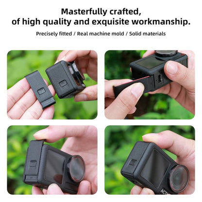 Tapa lateral de la batería para DJI Osmo Action 5 (negra) — imagen 7
