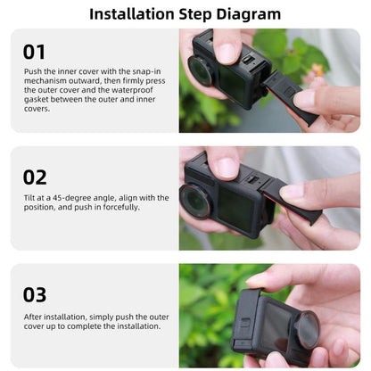 Tapa lateral de la batería para DJI Osmo Action 5 (negra) — imagen 8