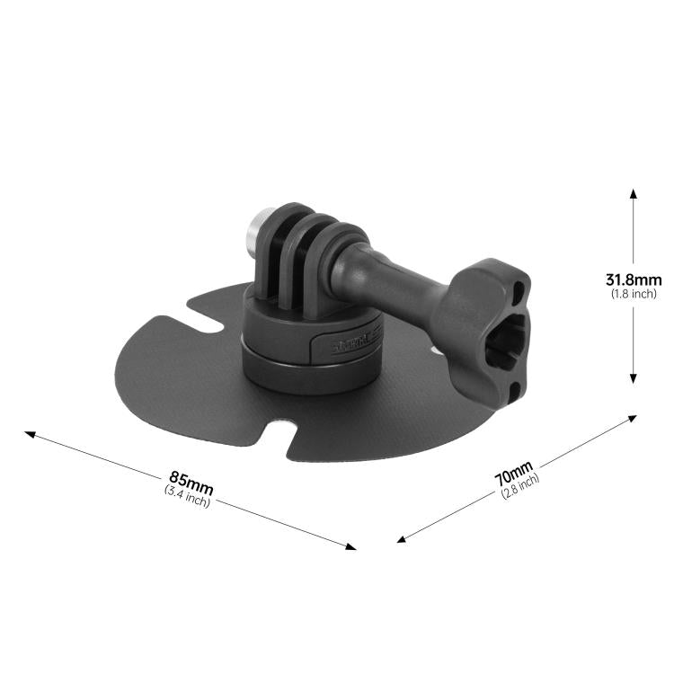 Soporte adhesivo flexible para casco STARTRC para GoPro, Insta360, y otras cámaras de acción (Negro) — imagen 4