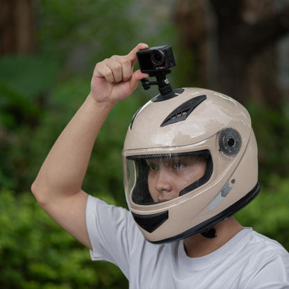 Soporte adhesivo flexible para casco STARTRC para GoPro, Insta360, y otras cámaras de acción (Negro) — imagen 6