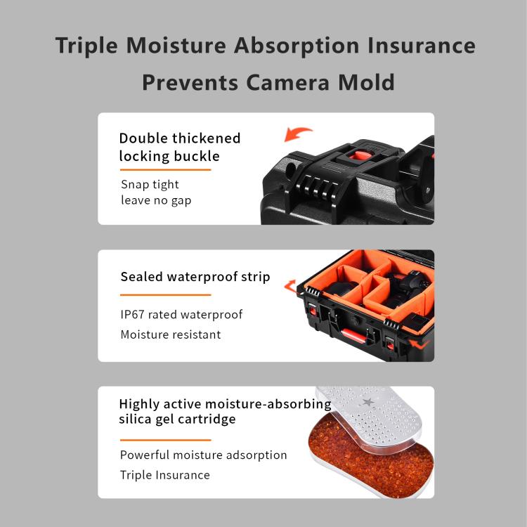 Estuche de almacenamiento STARTRC - impermeable de polipropileno para cámaras Canon, Fujifilm y Nikon (1 unidad, 2 lentes) (…