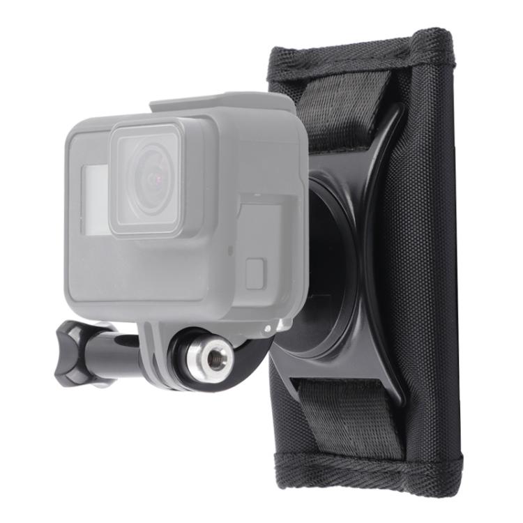 Soporte de abrazadera de clip Hook and Loop fastener Backpack Rec-Mounts con tornillo para GoPro HERO9 Black / HERO8 Black /…