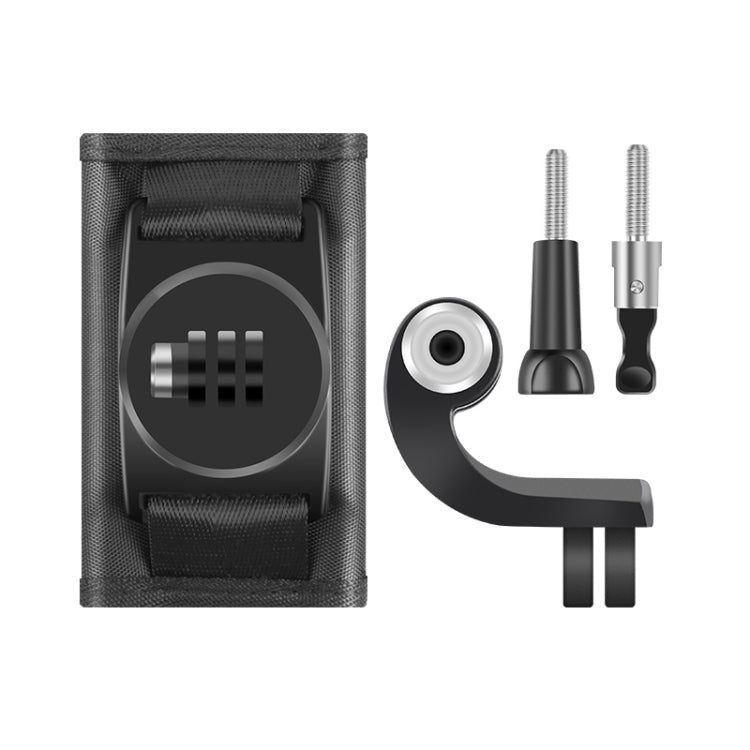 Soporte de abrazadera de clip Hook and Loop fastener Backpack Rec-Mounts con tornillo para GoPro HERO9 Black / HERO8 Black /…