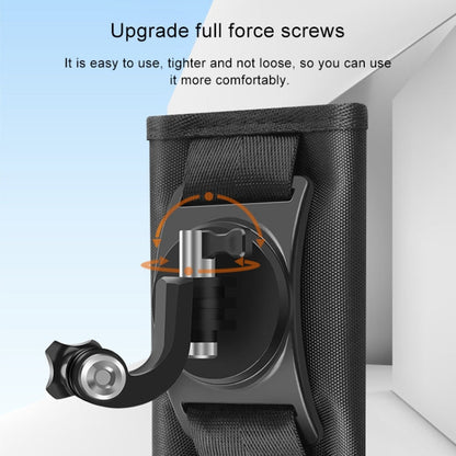 Soporte de abrazadera de clip Hook and Loop fastener Backpack Rec-Mounts con tornillo para GoPro HERO9 Black / HERO8 Black /…