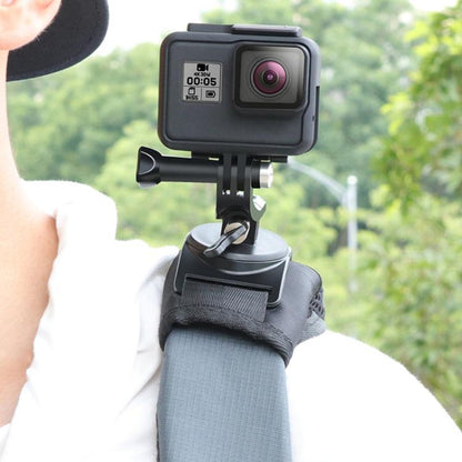 Soporte de abrazadera de clip Hook and Loop fastener Backpack Rec-Mounts con tornillo para GoPro HERO9 Black / HERO8 Black /…