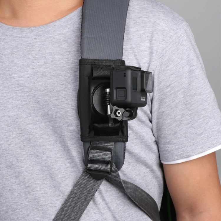 Soporte de abrazadera de clip Hook and Loop fastener Backpack Rec-Mounts con tornillo para GoPro HERO9 Black / HERO8 Black /…