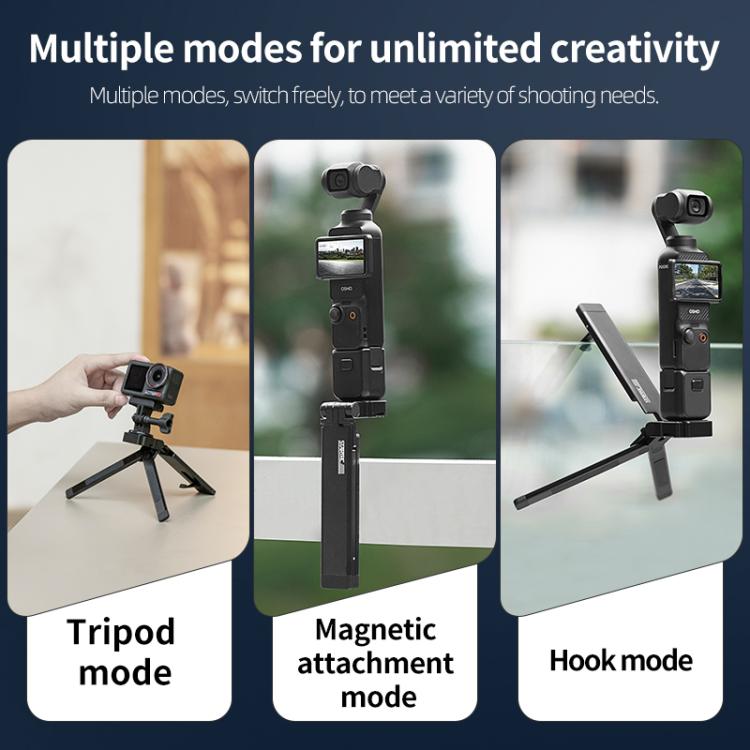 Trípode magnético plegable de bolsillo STARTRC para cámaras de acción GoPro,, Insta360 y Pocket Serie (negro) — imagen 8