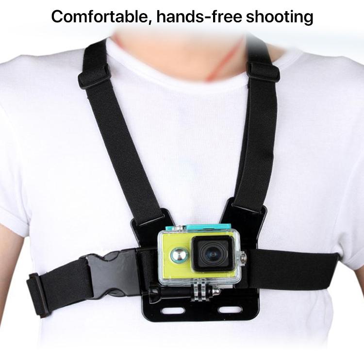 Soporte para correa de hombro y cinturón de pecho delantero para GoPro, Insta360, y otras cámaras de acción para DJI Osmo Ac…