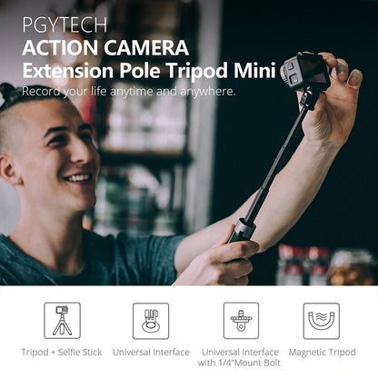 Trípode PGYTECH P-GM-117 Action Camera Extensión Selfie Stick para DJI Osmo Action (Negro) — imagen 5