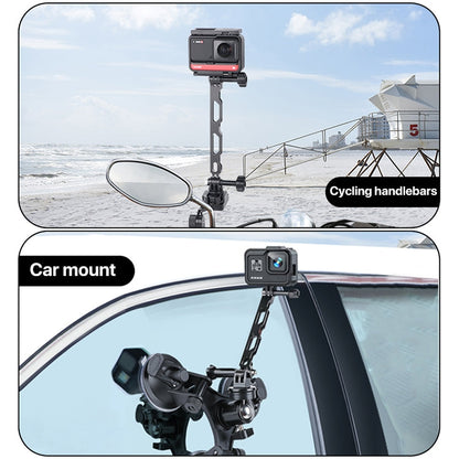 Extensor de agarre de brazo de extensión de aluminio para GoPro Hero 12 Black / Hero11 /10/9/8/7/6/5, Insta360 Ace / Ace Pro…