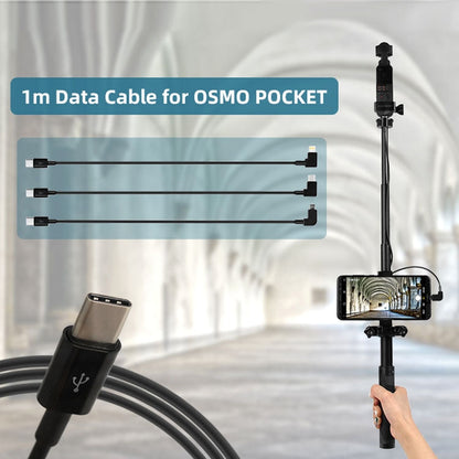 Cable Sunnylife OP-X9208 tipo C a tipo C para bolsillo OSMO, longitud: 1 m para DJI Osmo Pocket — imagen 4